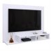 Estante Painel Suspenso TV 48 Polegadas Nicho Organizador Prateleira Decorativa Sala Quarto Moderno Dubai - Branco - RPM