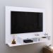 Estante Painel Suspenso TV 48 Polegadas Nicho Organizador Prateleira Decorativa Sala Quarto Moderno Dubai - Branco - RPM