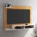 Estante Painel Suspenso TV 48 Polegadas Nicho Organizador Prateleira Sala Quarto Moderno Dubai - Nature/Off White -RPM