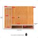 Estante Painel Suspenso TV 48 Polegadas Nicho Organizador Prateleira Sala Quarto Moderno Dubai - Nature/Off White -RPM