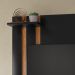 Painel Suspenso Para Tv Smart até 32 Polegadas Com Prateleira Organizadora Quarto Sala Pequena - Preto/ Nature - RPM