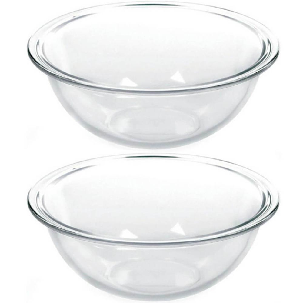2 Tigelas de Vidro Marinex Plus Astral 1,5L Potes Redondos T