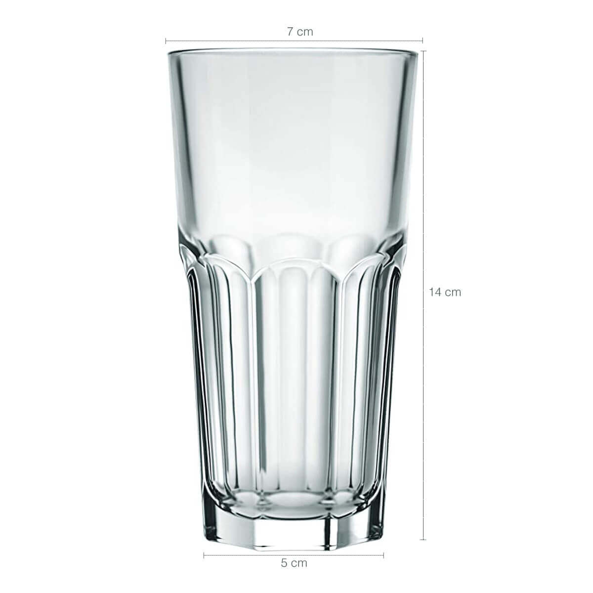 Conjunto 12 Copos Long Drink 340ml De Vidro Nadir Bristol Suco Refrigerante Bebidas