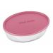 Conjunto Assadeiras De Vidro Com Tampa Marinex 02 Peças