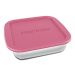 Conjunto Assadeiras De Vidro Marinex  Com Tampa 02 Peças