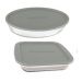 Conjunto Assadeiras De Vidro Marinex  Com Tampa 02 Peças