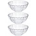 Conjunto De Tigelas Redondas Marinex Bella 3 Peças Bowls De Vidro 1 Litro