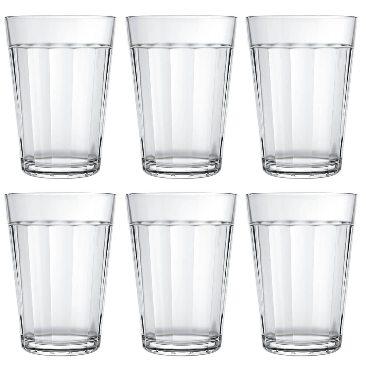 Jogo 6 Copos Americanos 190ml Copos Multiusos Café Cerveja Água Suco Nadir Figueiredo