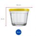 Kit 4 Tigelas Pequenas Potes Americanos de Vidro 150ml Marinex com Tampa Plástica Colorida