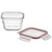 Kit 6 Potes De Vidro Quadrados Tampas Herméticas Com Travas 500ml Marmitas Facilita Marinex