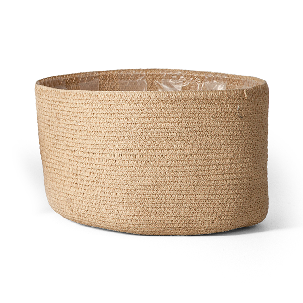 Cachepot Cestin Bege 23 cm