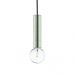 Luminária Lustre Pendente 4,5X18X4,5Cm Metal Cromado