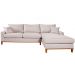 Sofá California 4 Lugares Living Chaise Linho Lado Esquerdo