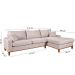Sofá California 4 Lugares Living Chaise Linho Lado Esquerdo