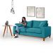 Sofá Living Istambul Em Suede Essencial Estofados
