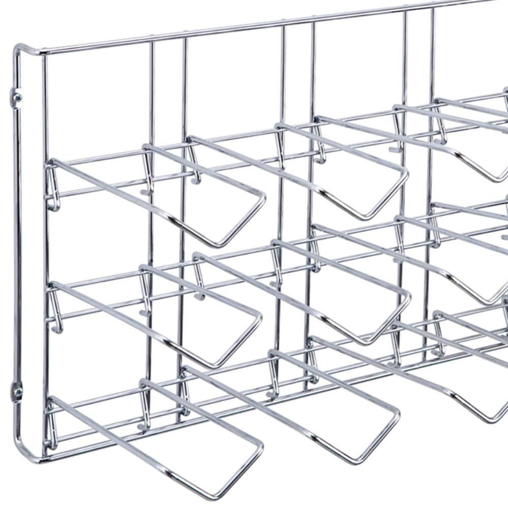 Adega 18 Garrafas Aramada Suporte para Garrafa de Vinho de Parede 23x65,5x34cm Masutti