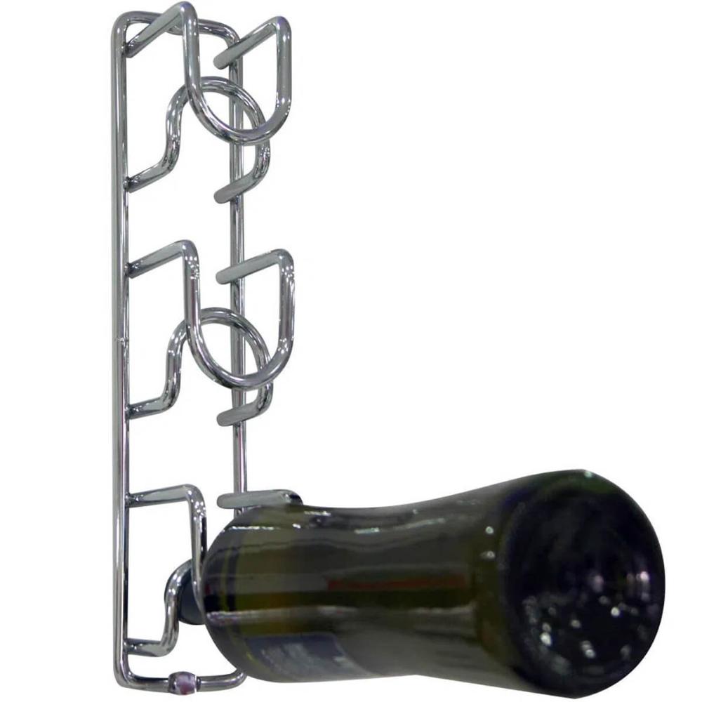 Adega de Parede Suporte para 3 Garrafas de Vinho Mini Aramado Masutti Cube