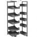 Coluna Alta Deslizante 10 Bandejas 50,5x35x144 até 175cm Cinza Embutir Masutti Copat