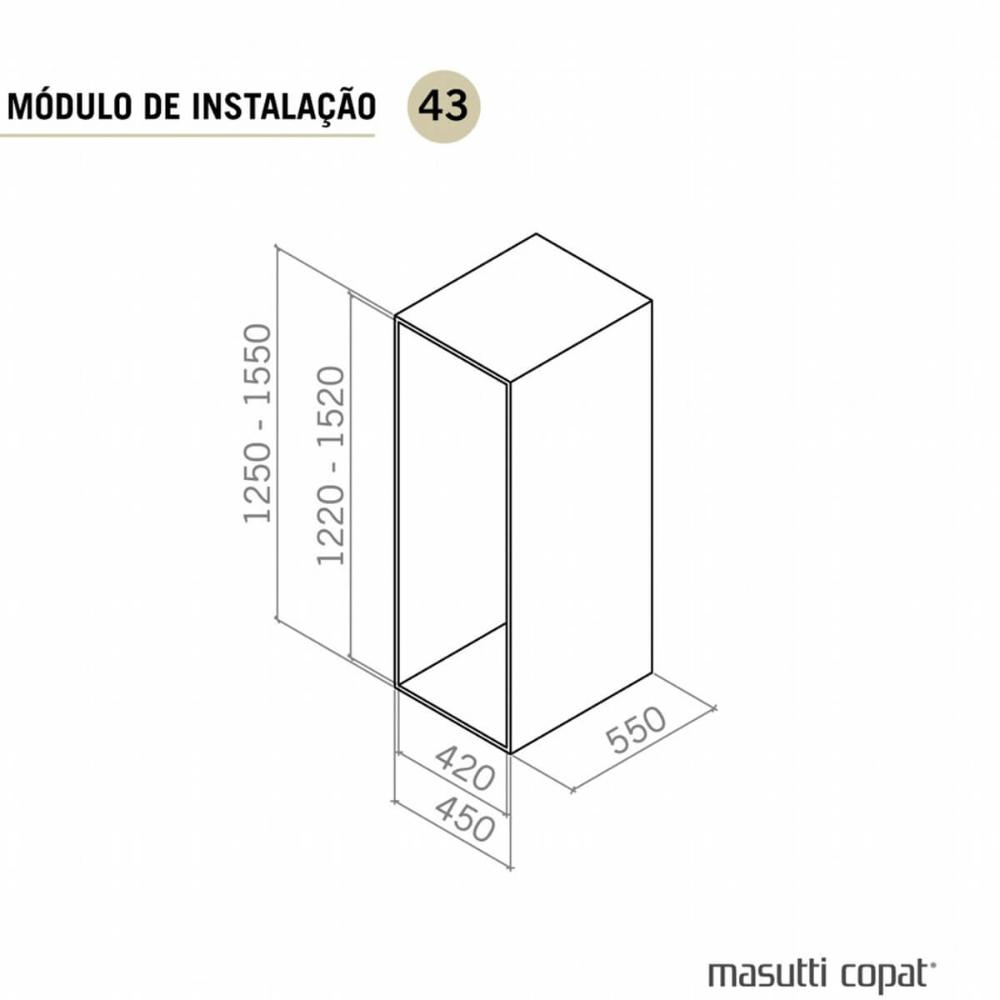 Coluna Deslizante Masutti Alta 33x48x152cm 4 Bandejas Ajustáveis Organizador Cinza Cozinha