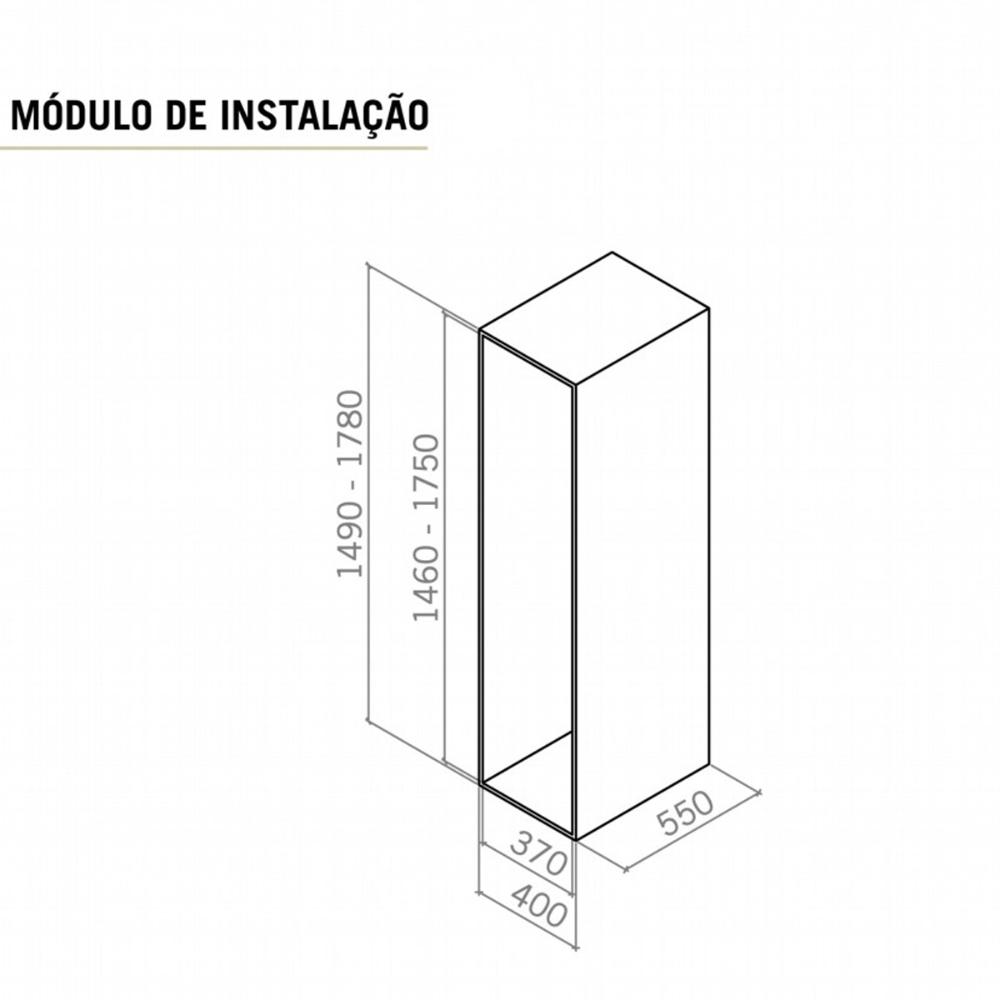 Coluna Deslizante com 5 Cestos Aramados 40x34cm para Armário