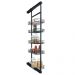 Coluna Deslizante com Corrediça 5 Bandejas 35x47x175cm Aço Preto Masutti Copat