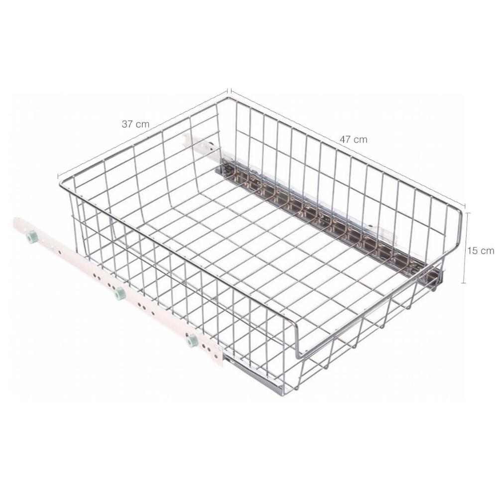 Gaveta Deslizante Aramada com Corrediça 47x37cm para Frutas