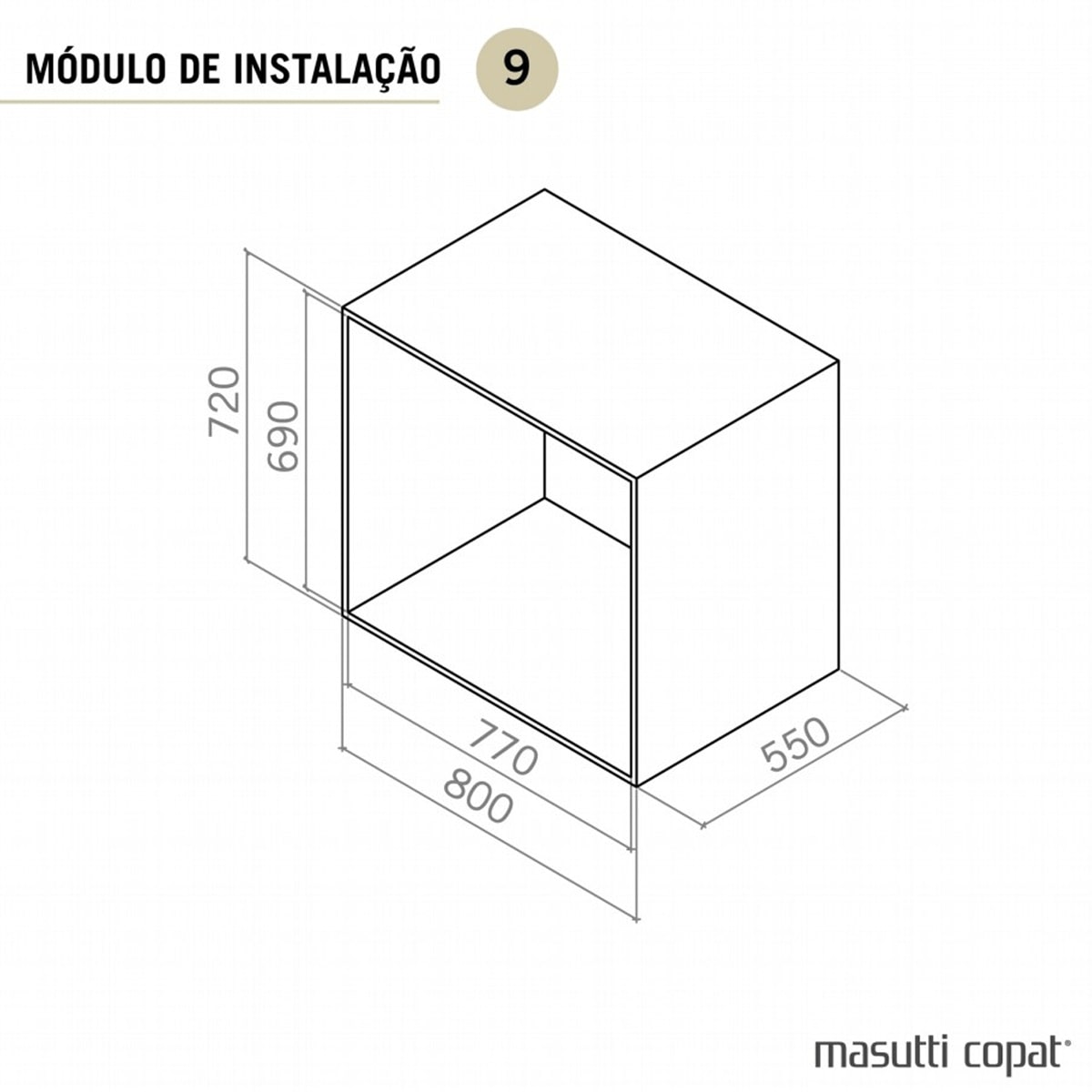 Gaveta Multiuso Masutti Fruteira Aramada Deslizante Inox 77x47x13cm Cozinha