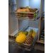 Gaveta Paneleiro 670mm Multiuso Fruteira Aramada Deslizante Corrediça Cozinha Cromada