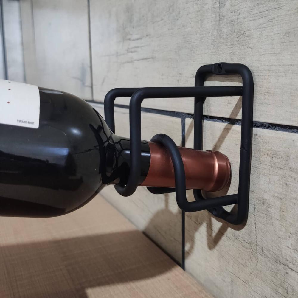 Kit 8 Mini Adega Cube para 3 Garrafas de Vinho Parede Espuma