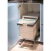 Lixeira Deslizante Inox Dupla 18L cada Tampa Articulada 36,5x50x54cm Masutti