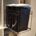 Lixeira Dupla de Cozinha 15L Deslizante Preta Masutti Corred