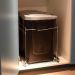 Lixeira Dupla de Cozinha 15L Deslizante Preta Masutti Corred