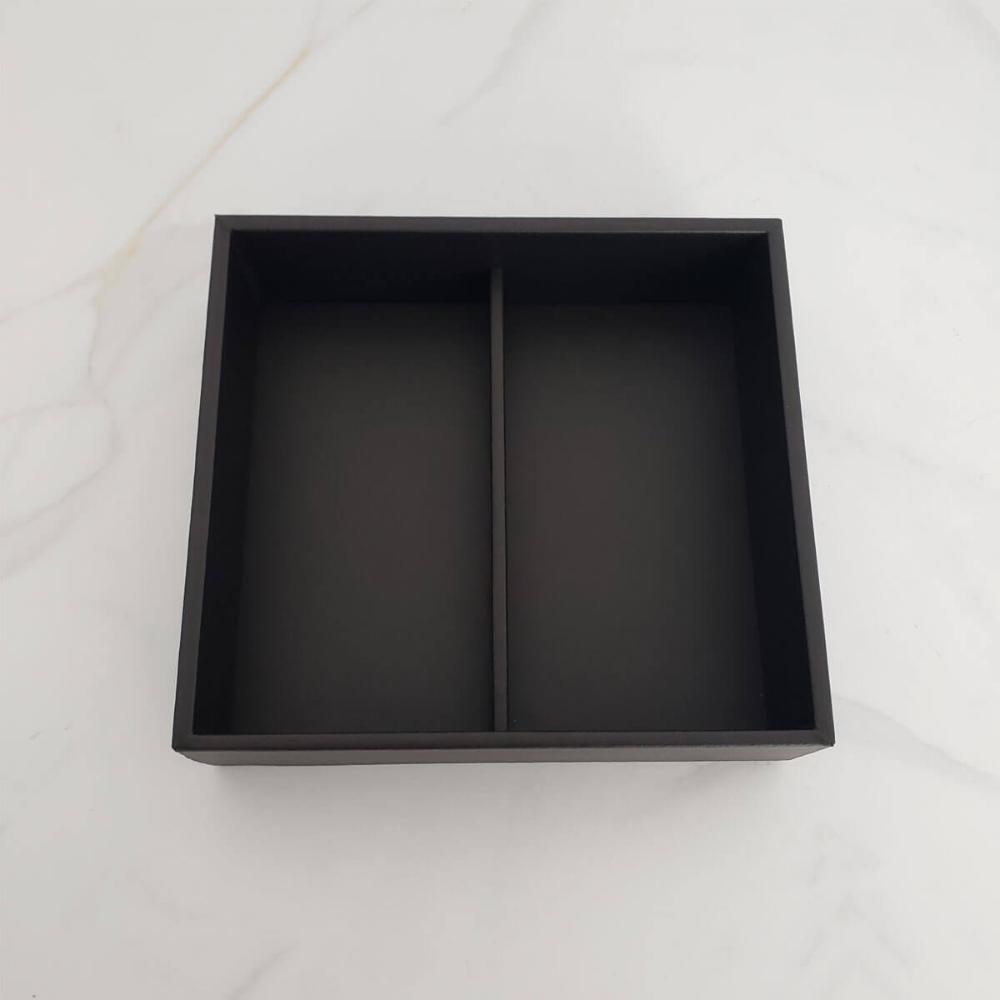 Organizador de Gaveta 19,5cmx18,5cm com 2 Divisórias POrta O