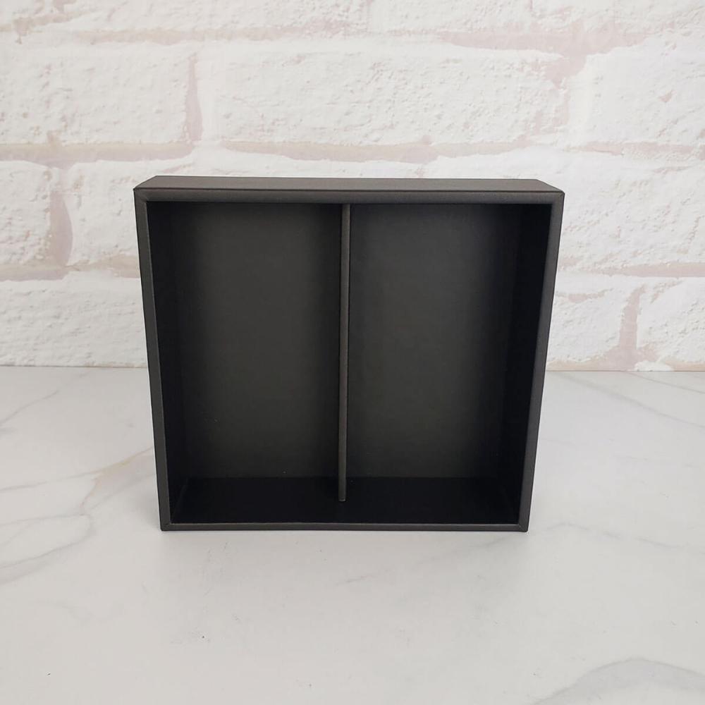 Organizador de Gaveta 19,5cmx18,5cm com 2 Divisórias POrta O