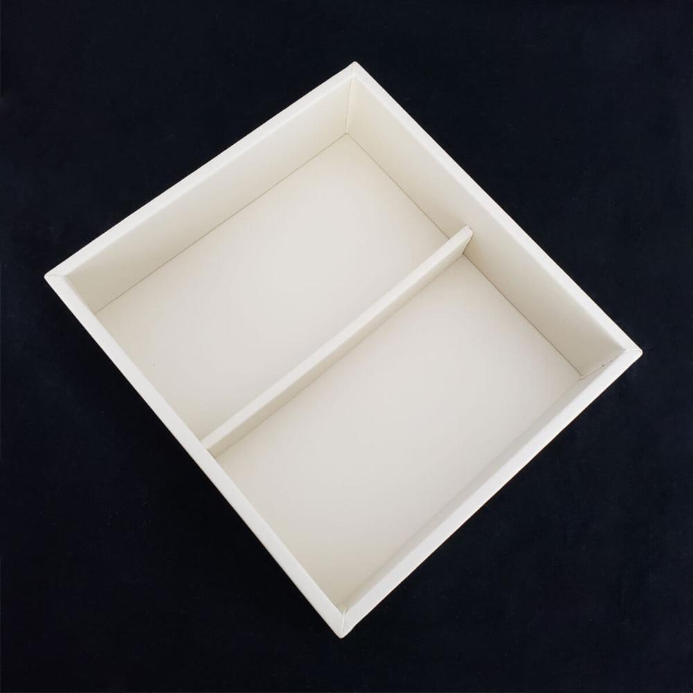 Organizador de Gaveta 2 Divisórias 19,5x18,5cm para Acessóri