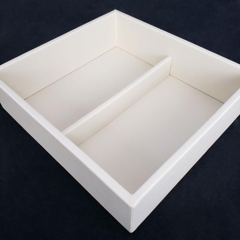 Organizador de Gaveta 2 Divisórias 19,5x18,5cm para Acessóri