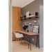 Pé de Mesa Preto Cavalete Aço Metal Para Mesa Escritório Jantar Masutti  27,5x73x54cm