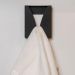 Pendurador Toalha Preto Porta Pano Prato Suporte Cozinha Banheiro Organize Masutti