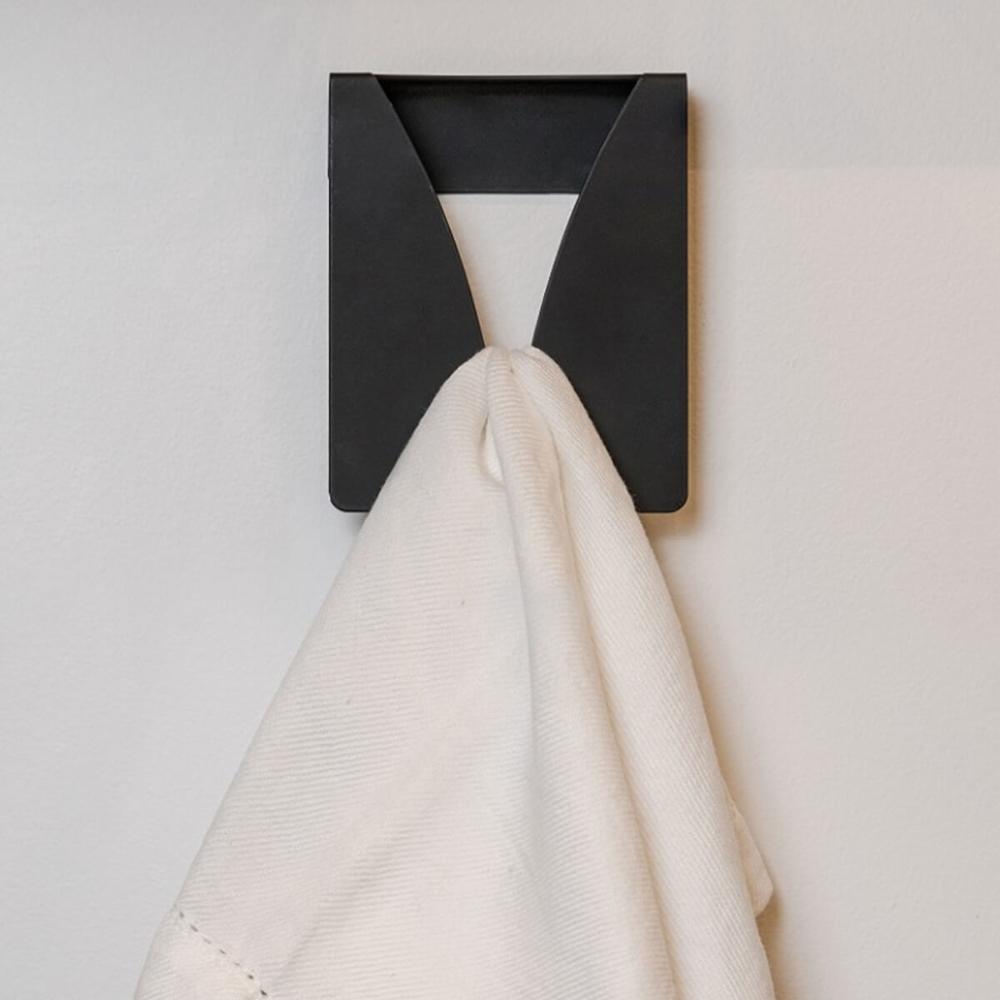 Pendurador Toalha Preto Porta Pano Prato Suporte Cozinha Banheiro Organize Masutti