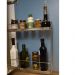 Porta Condimentos Aço Inox Aramado Deslizante Garrafas Tempe