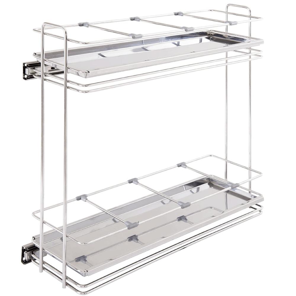 Porta Temperos Suporte Condimentos Deslizante Aço Inox com B