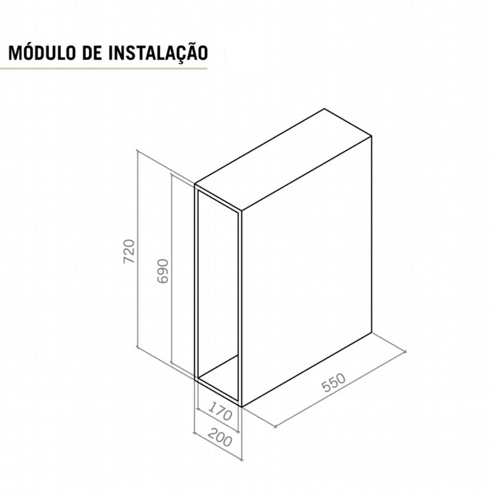 Suporte Porta Pano de Prato Triplo com Corrediças Deslizante