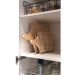 Suporte para Tábua de Corte Carne Duplo Organizador Aramado