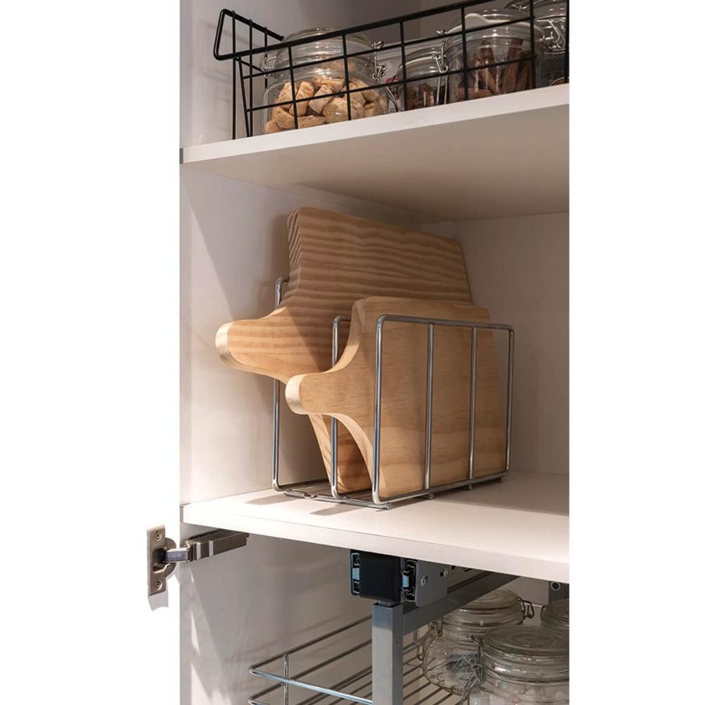 Suporte para Tábua de Corte Carne Duplo Organizador Aramado
