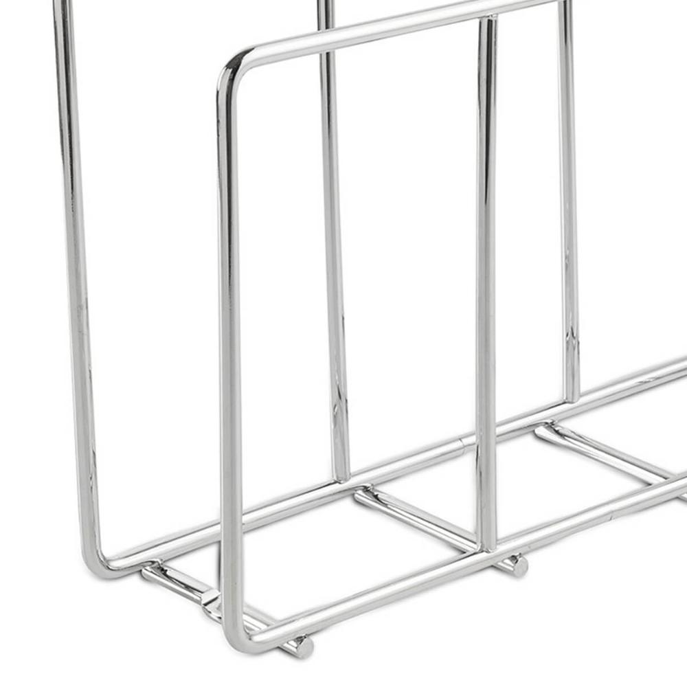 Suporte para Tábuas de Carne Corte Organizador Aramado para Cozinha Cromado Masutti