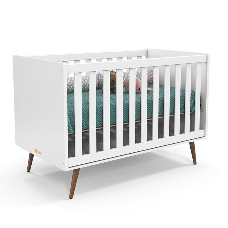 Berço Retro Branco Soft/Eco Wood - Matic Móveis