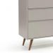 Cômoda Infantil Retrô Clean 3 Gavetas Cinza/Eco Wood - Matic Móveis