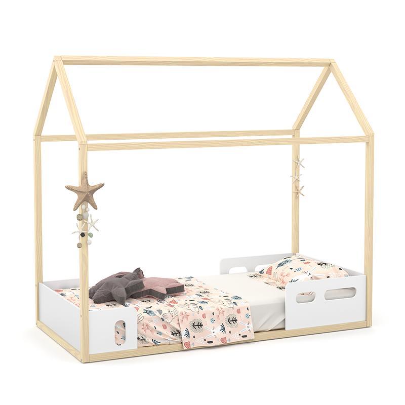 Cama Montessoriana Liv Branco Soft/Natural - Matic Móveis