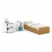 Dormitório Completo Infantil Tutto New 2 Portas de Correr, Cômoda e Berço Multifuncional Formare Branco Soft/Freijó - Matic Móveis