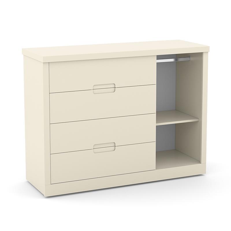 Dormitório Completo Infantil Tutto New 2 Portas de Correr, Cômoda e Berço Multifuncional Formare Off White - Matic Móveis